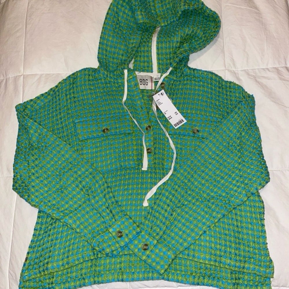 NWT Urban Outfitters Waffle Hoodie XS